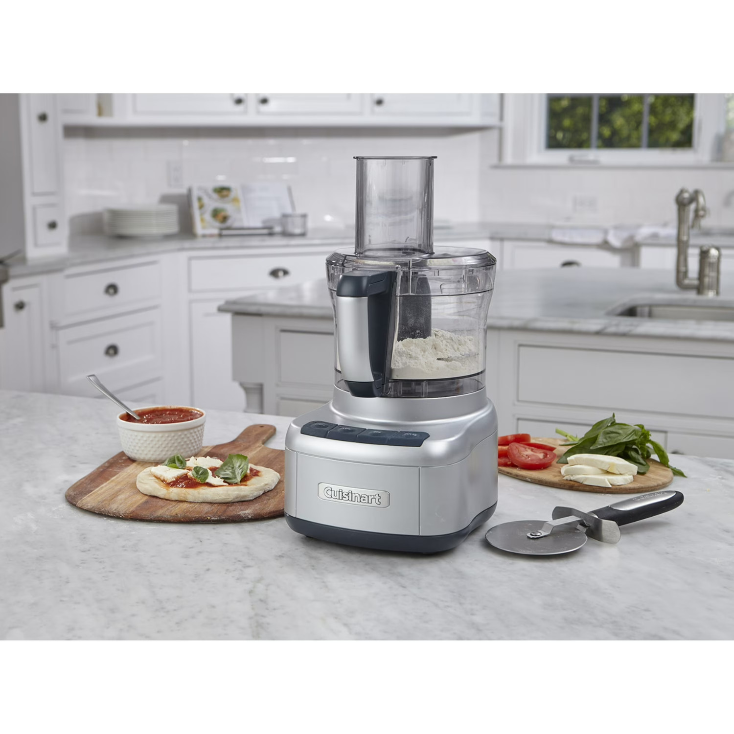 Cuisinart Elemental 8-Cup Food Processor Silver Kitchen Vegetable Chopper