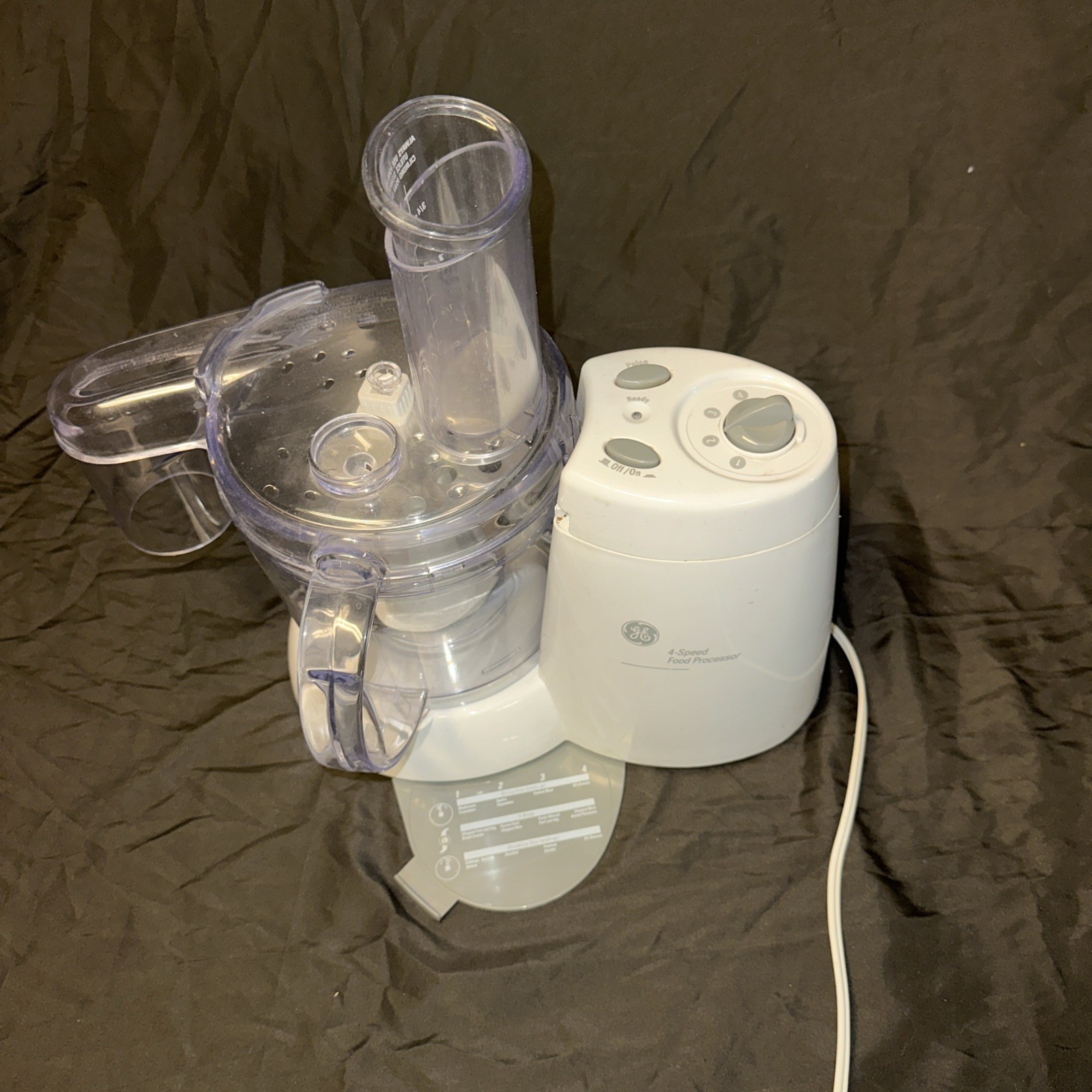 General Electric 4-Speed Food Processor 12 Qt Model 106622F White