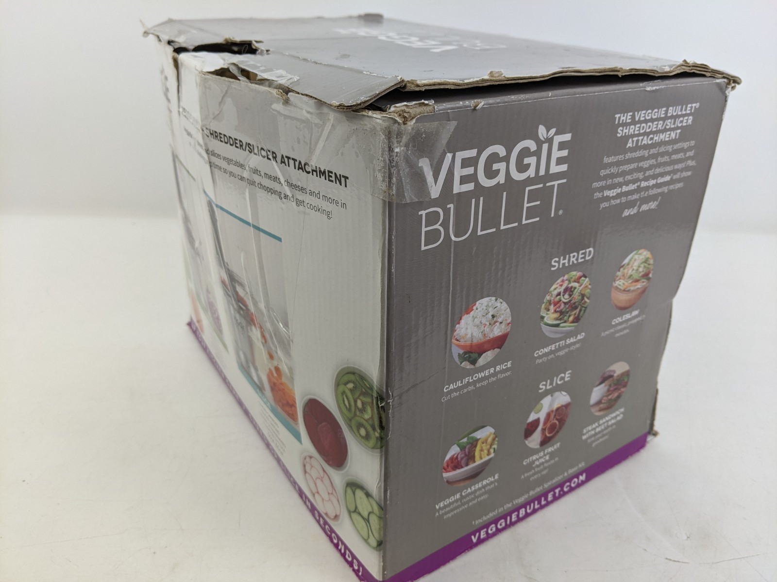 Veggie Bullet 6 Piece Shredder Slicer Attachment NO BLENDER