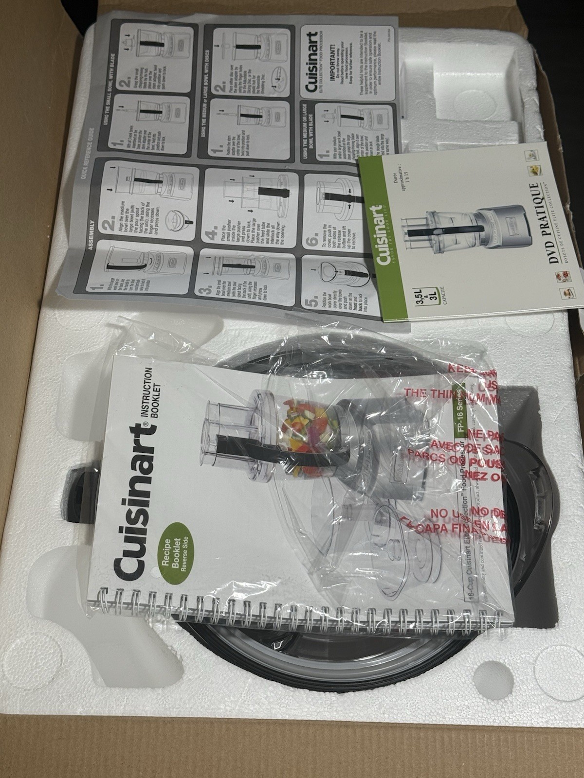 Cuisinart Elite Collection 16-Cup Food Processor FP-16DCWS – Open Box