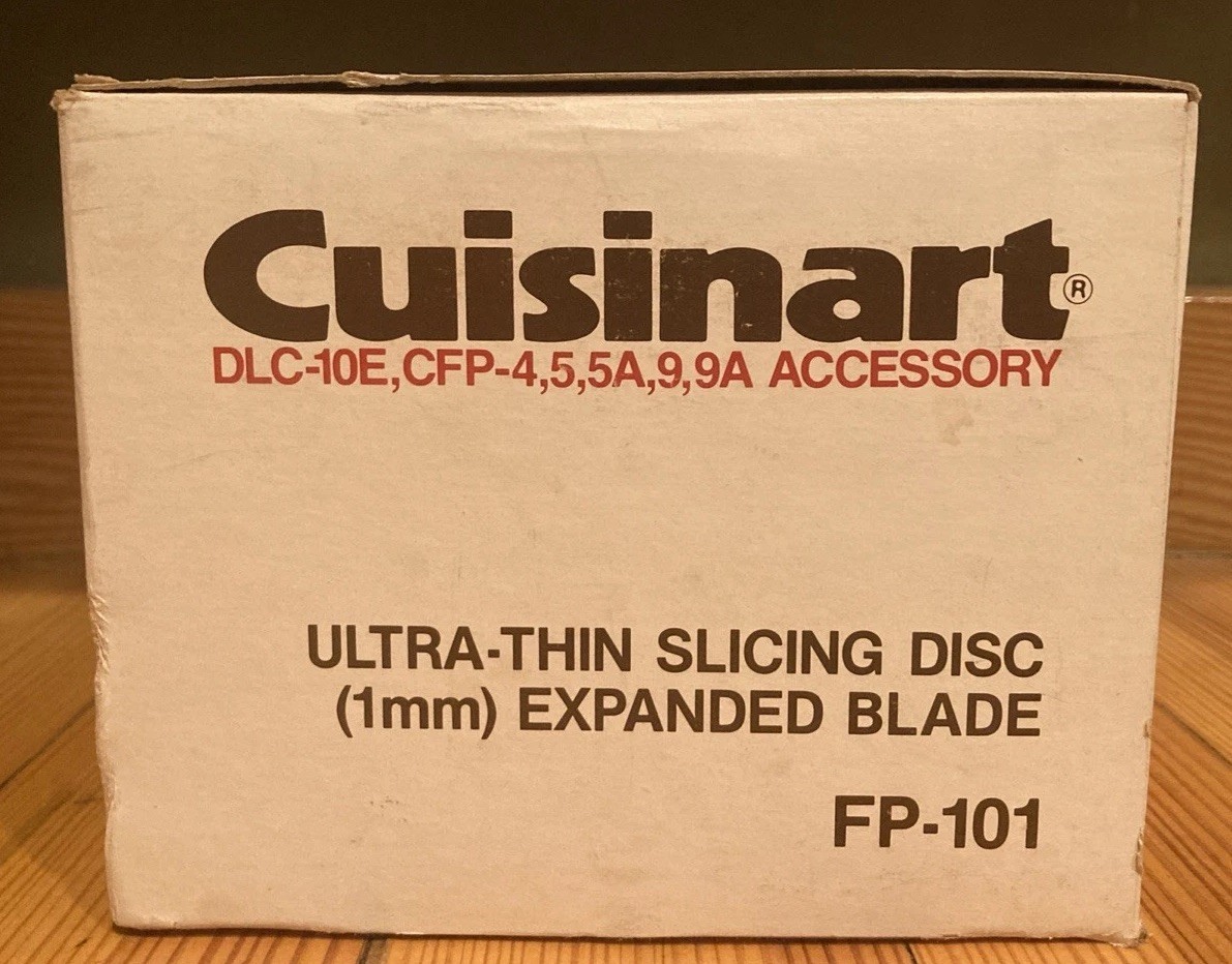 Cuisinart Food Proc DLC-10E CFP-4 5 5A 9 9A 1mm Thin Slicing Disc & Stem FP-101