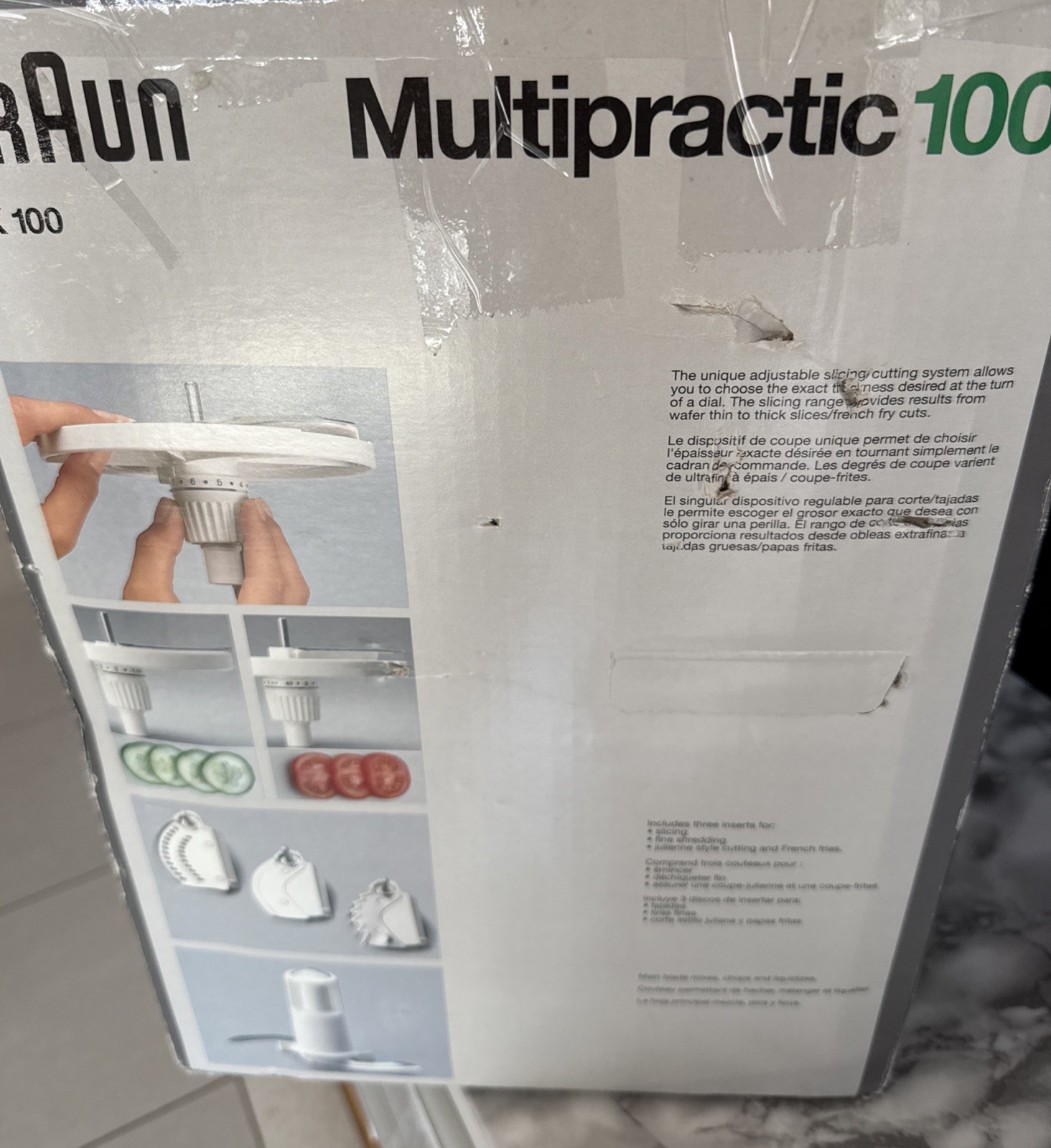 Braun UK100 Multipractic Food Processor Type 4259 Made in Germany NIOB