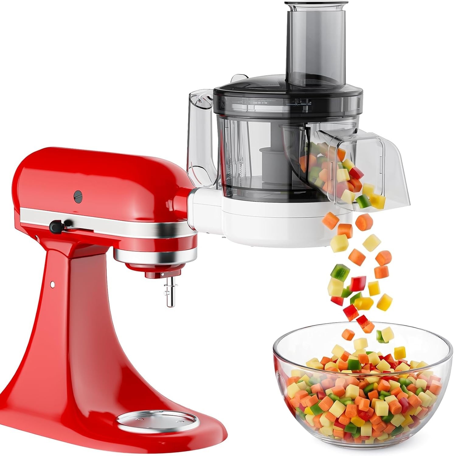 Versatile KitchenAid Food Processor Attachment – 5-in-1 Slicer, Dicer & Shredder
