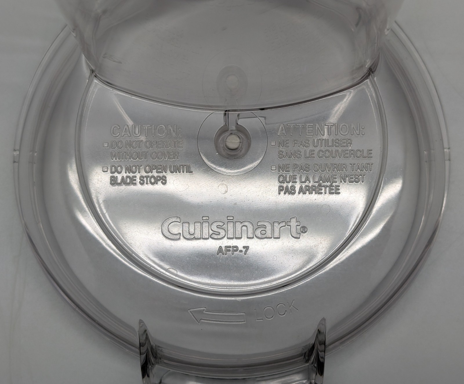 Cuisinart AFP-7 Replacement Parts Lid & Pusher Smart Power Duet Food Processor