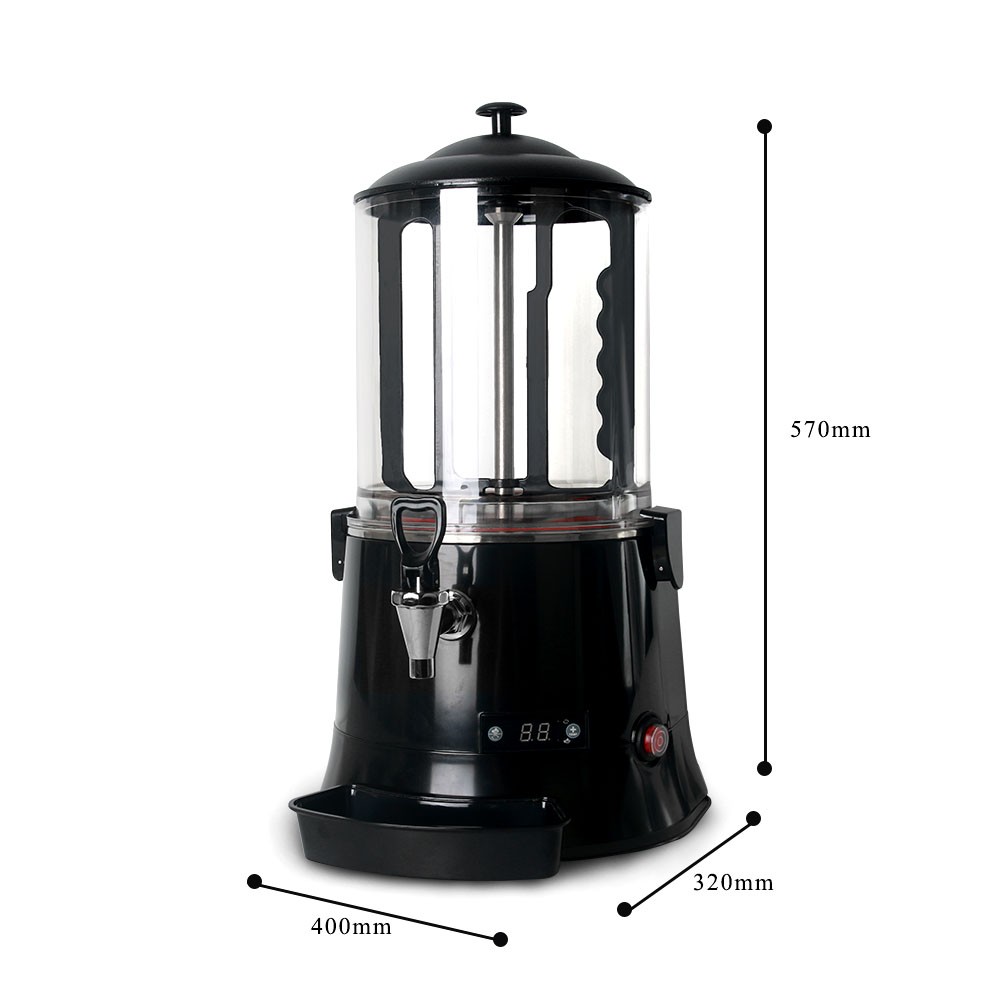 5-10L Commercial Chocolate Heating Dispenser Hot Beverage Coffee Milk Mixer 110V