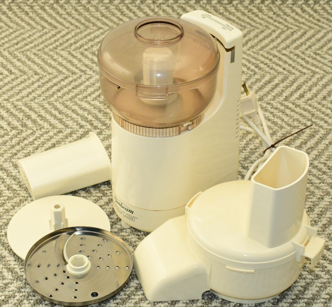 Sunbeam Oskar 14081 Food Processor Chopper W/ Attachments LOT- Made In France