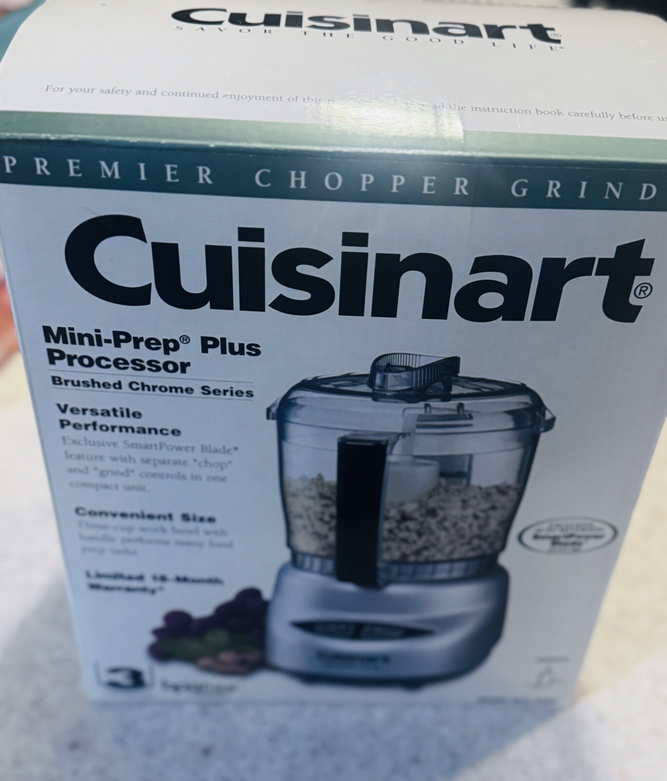 Cuisinart Food Processor, Mini-Prep 3 Cup,Brushed Chrome and Nickel,DLC-2ABC