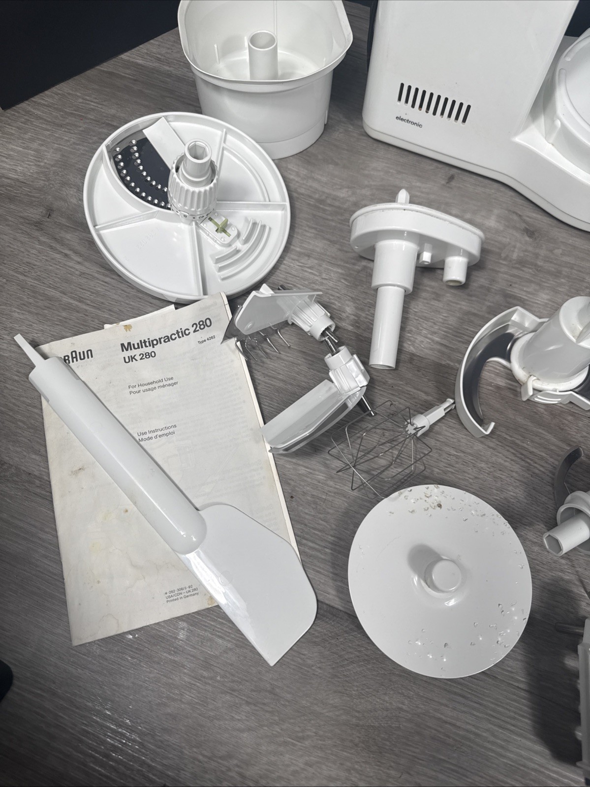 Braun Multipractic Food Processor Type 4262 Germany w/Accessories And Box Tested