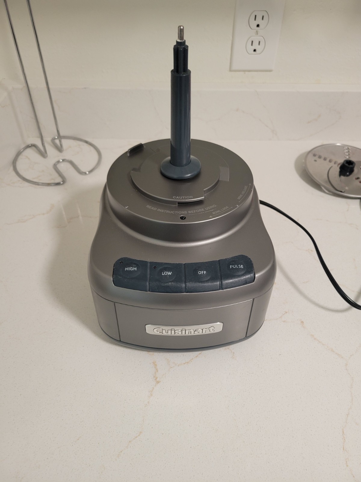 Cuisinart 8 Cup Food Processor 8 FP-8 Grey Silver W/ Extra Blades *Lightly Used*