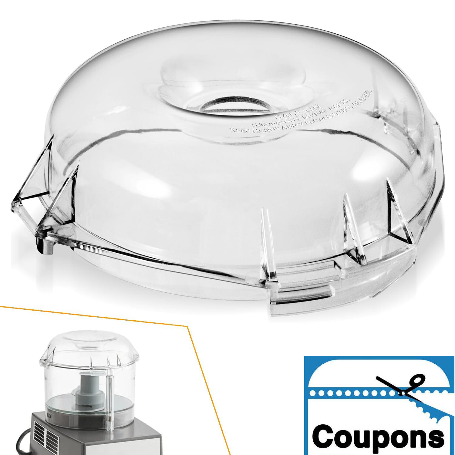 106458S Cutter Bowl Lid for Robot Coupe R100B R100BCLR R101B R2 R2B R2 Dice