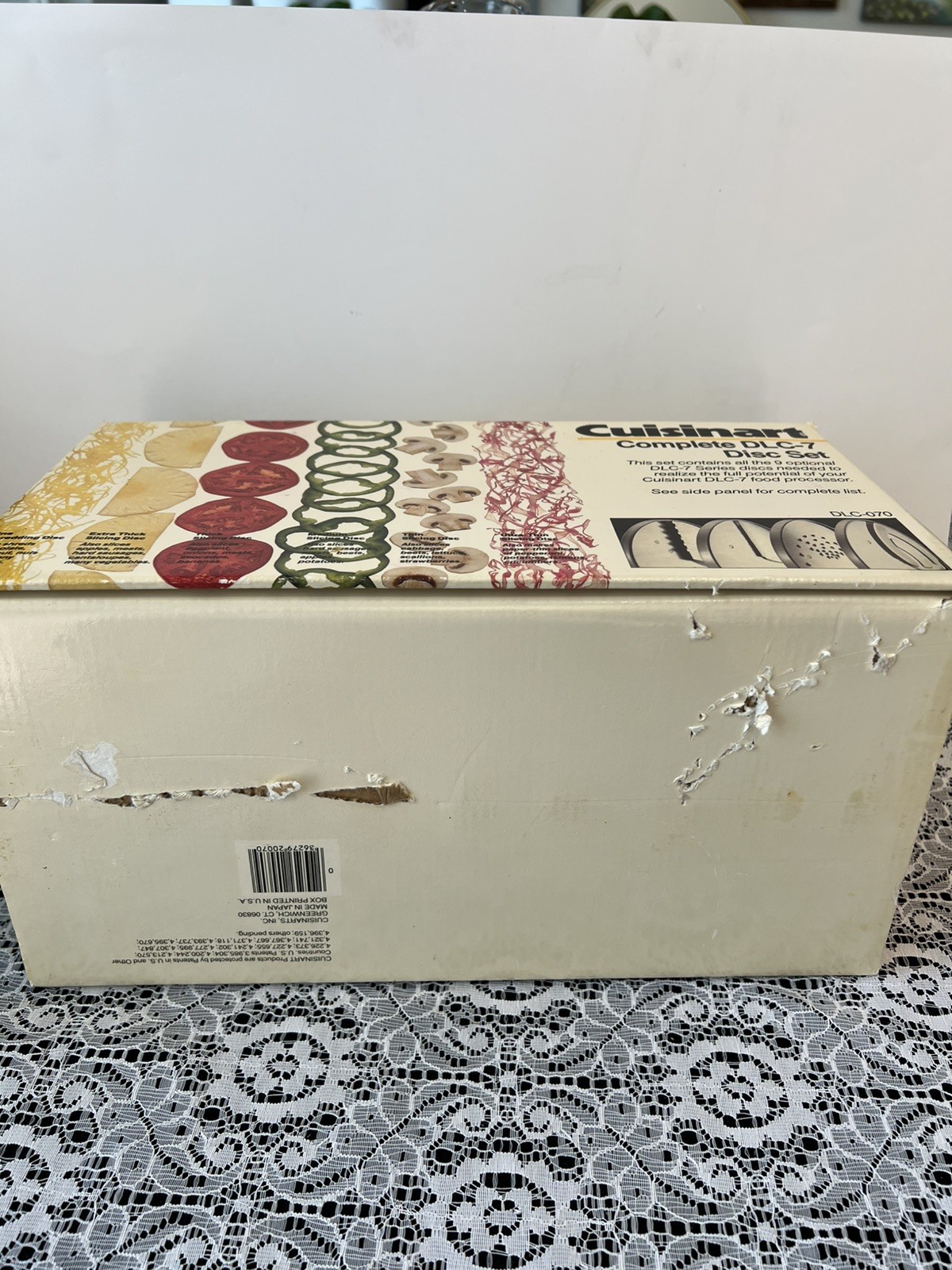 Cuisinart Complete DLC-7, 9 disc set Made in Japan DLC-070 Discs Open Box