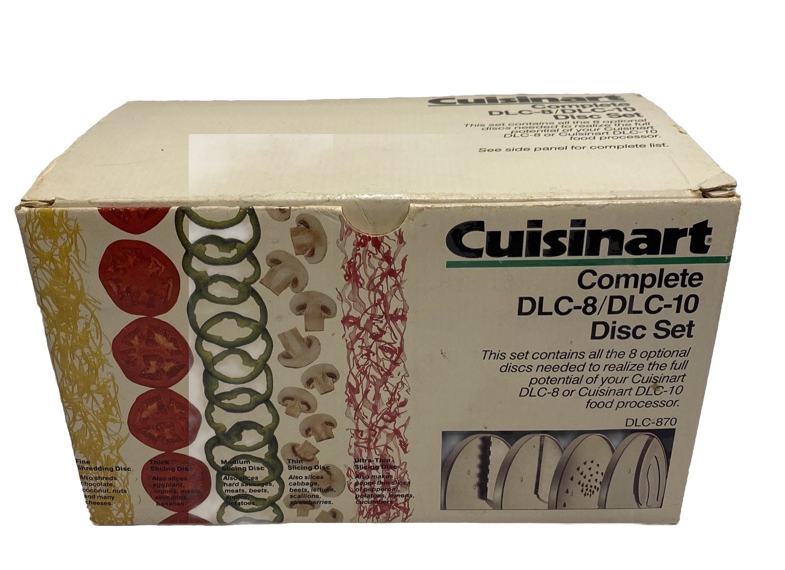 Cuisinart Complete DLC-8/DLC-10 Food Processor 8 Disc Set DLC-870