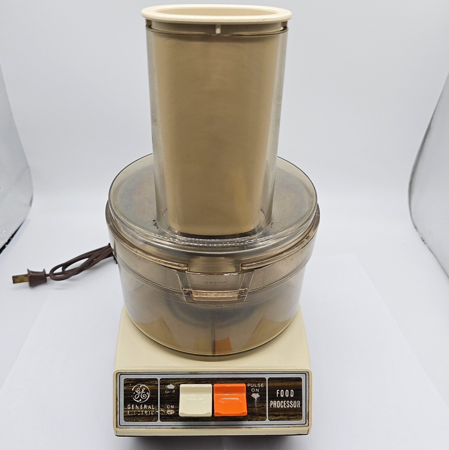 General Electric Food Processor D1FP1-4200 Pulse Vintage GE Tested Works Retro