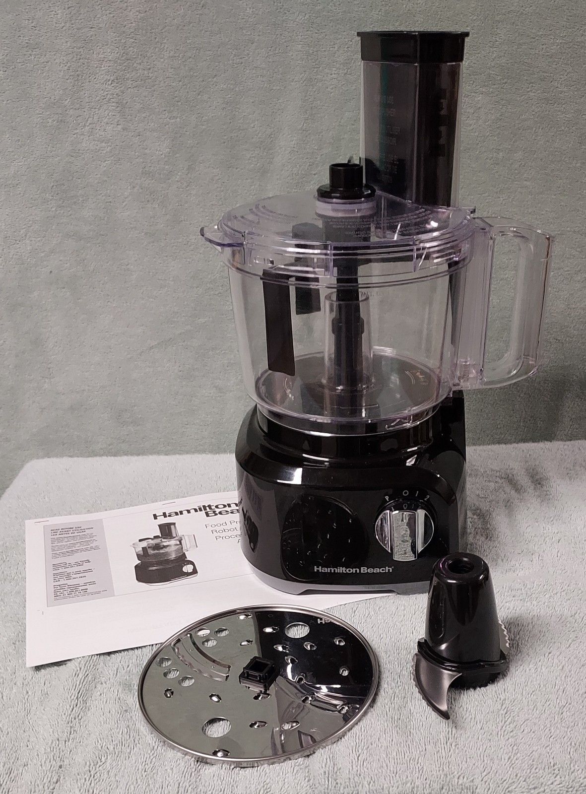 Hamilton Beach Model 70743G 8 Cup Food Processor w/Bowl Scrapper – Open Box