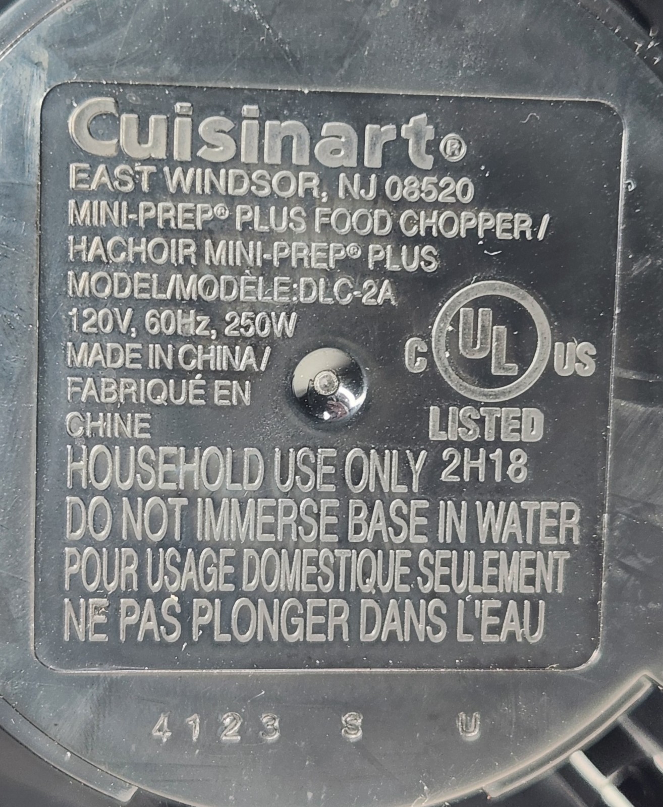 Cuisinart Mini Prep Plus Food Processor Chopper Model DLC-2A