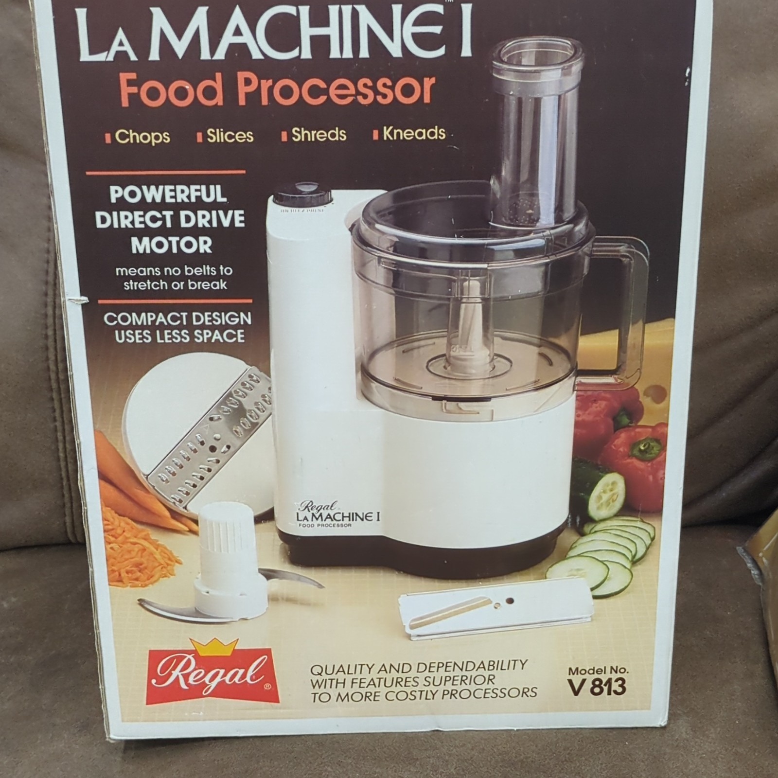 Regal La Machine I V813 Full-Size Food Processor 8-Cup 300W White
