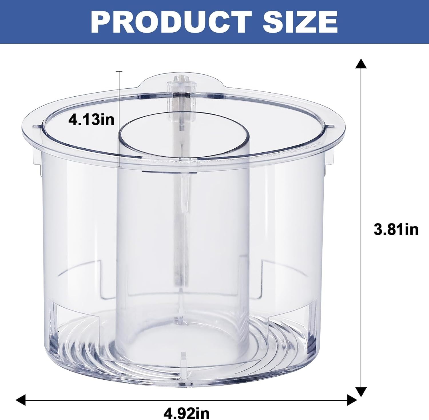 Large & Small Food Processor Pushers Set – 14-Cup Capacity & Dishwasher Safe