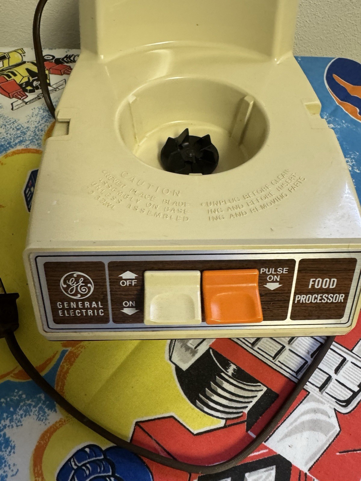 Vintage GE General Electric D5FP1 Food Processor Base Motor Tested Works Clean