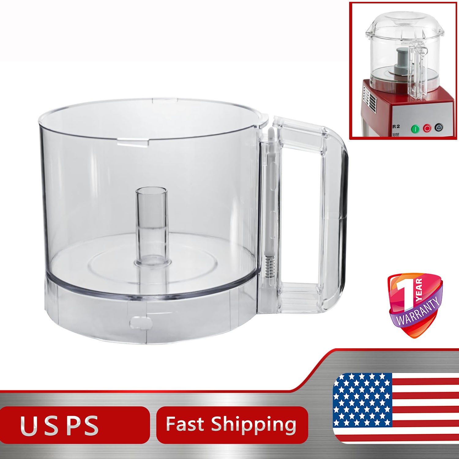 Robot Coupe 112203 R2N Food Processor 3 Quart Clear Bowl Genuine