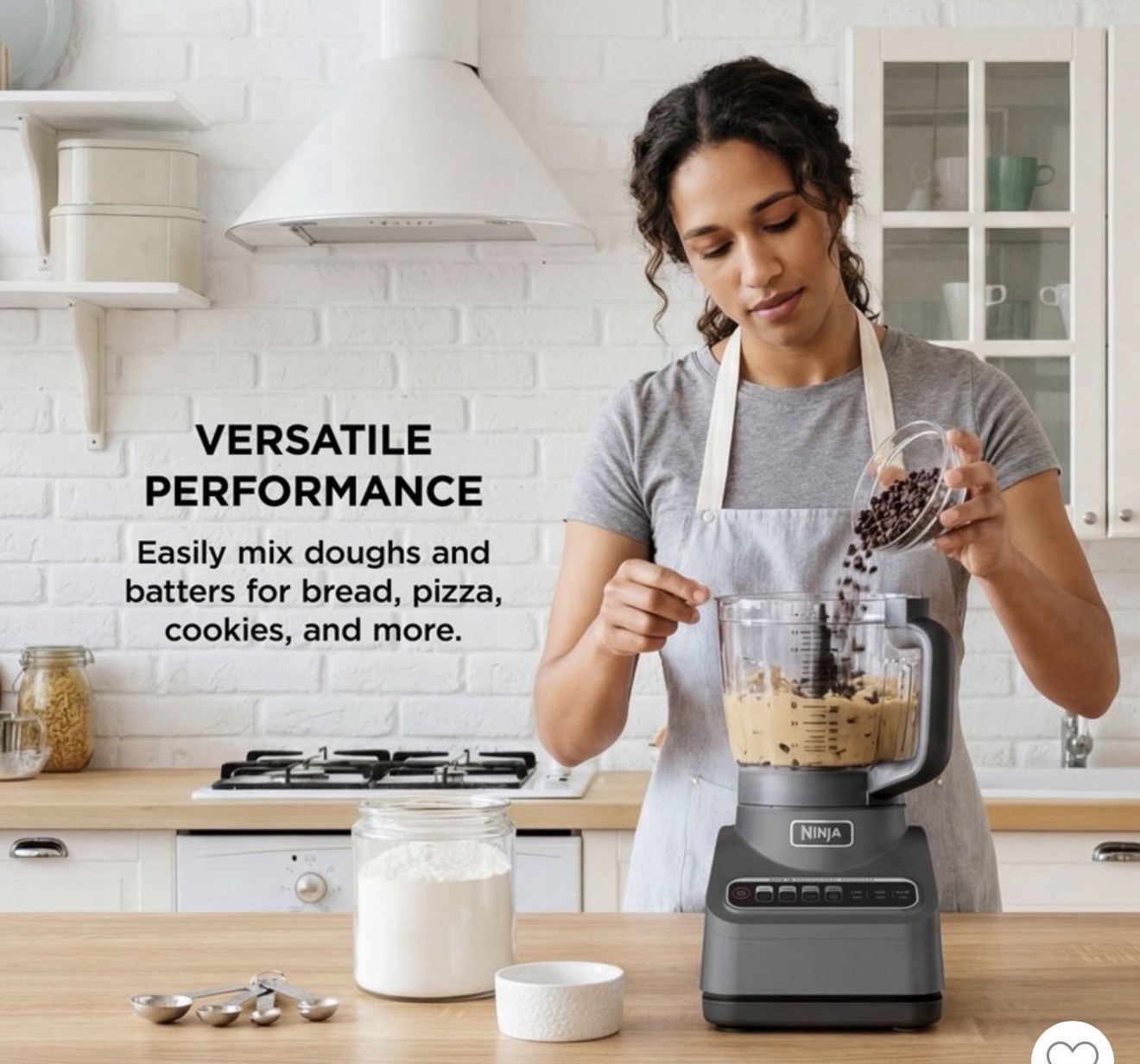 Ninja XL Food Processor Auto-iQ 1000W 9-Cup Bowl, Chopping & Dough Blade, New