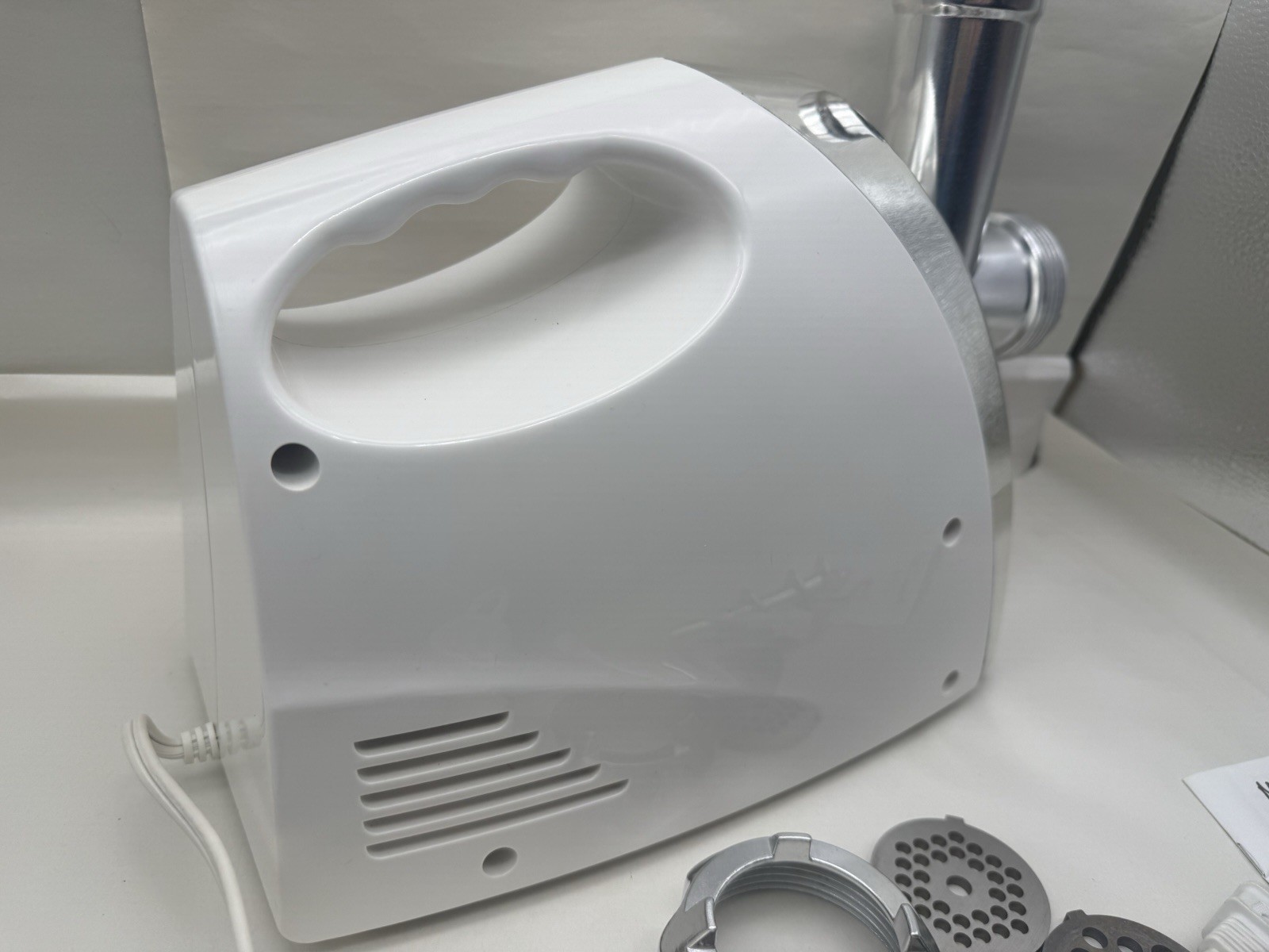 Mega Chef MG650 1200 Watt 110V Powerful Automatic Meat Grinder Stainless *READ