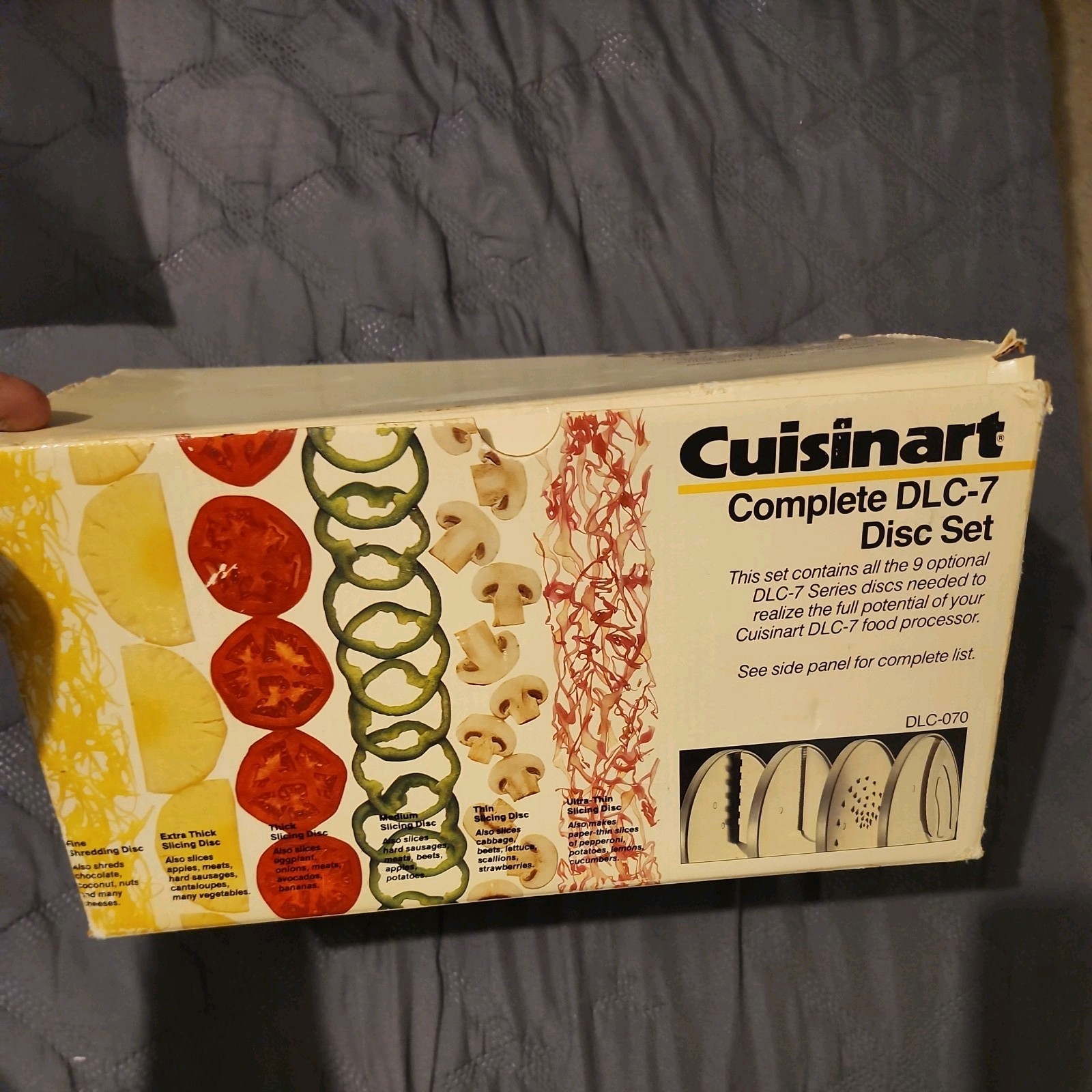 Cuisinart Complete DLC-7-070 DLC-7 Set Of 9 Made In Japan EXCELLENT 9 Discs