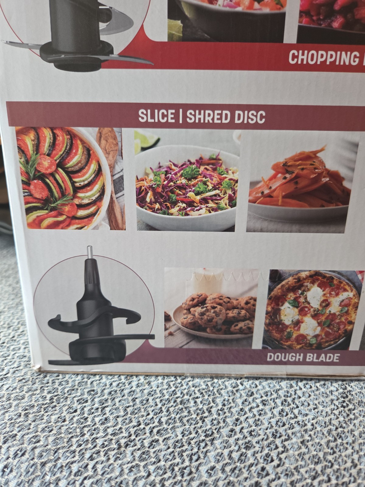 New Ninja Professional Food Processor 3-Auto-IQ 9-Cup Capacity Chop/Disc/Dough