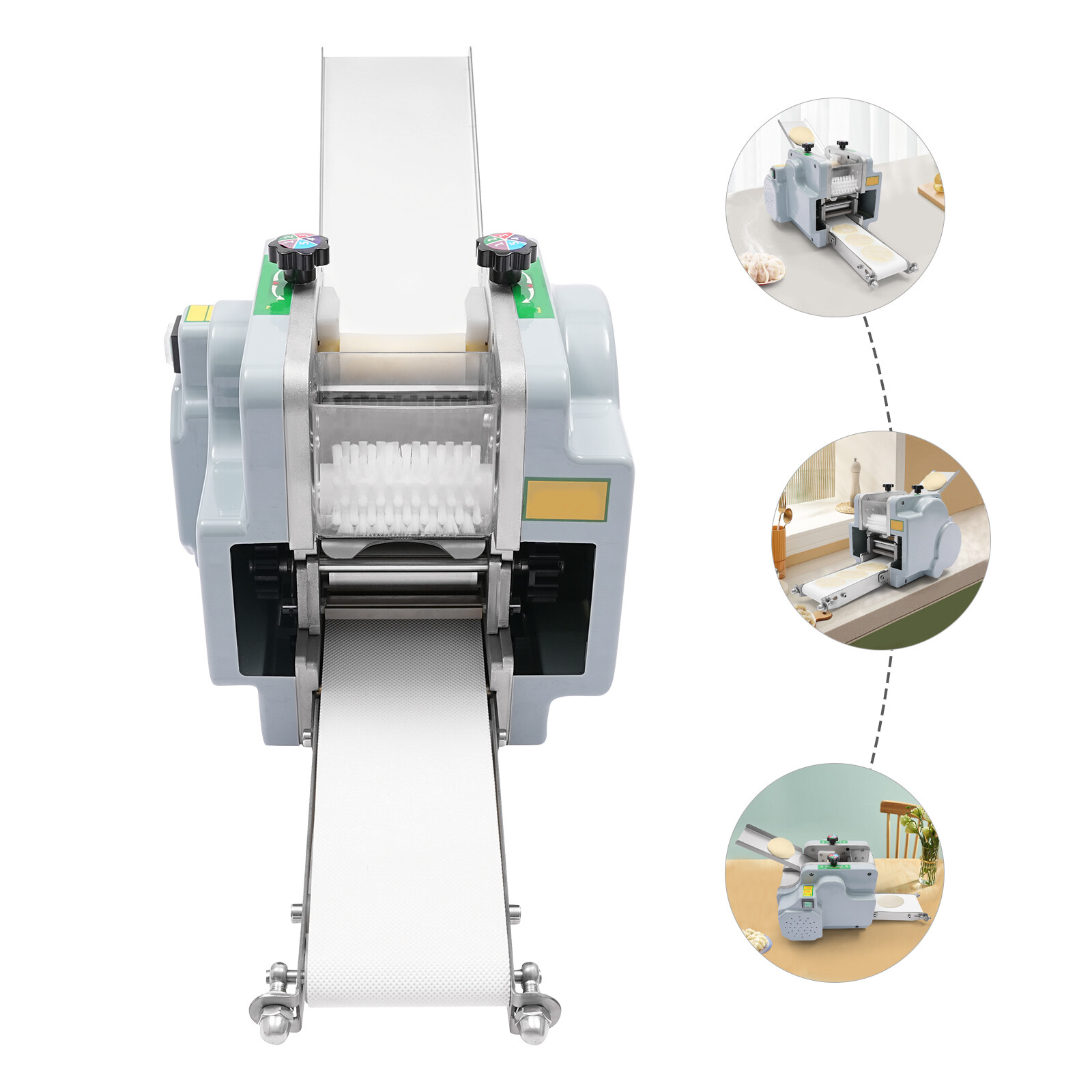 110V Automatic Dumpling Skin Machine Dumpling Wrapper Maker 60 Pieces/Min