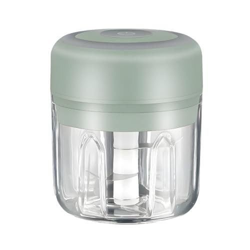 Mini Electric Food Processor & Garlic Chopper – 250ML USB 250ml – Green