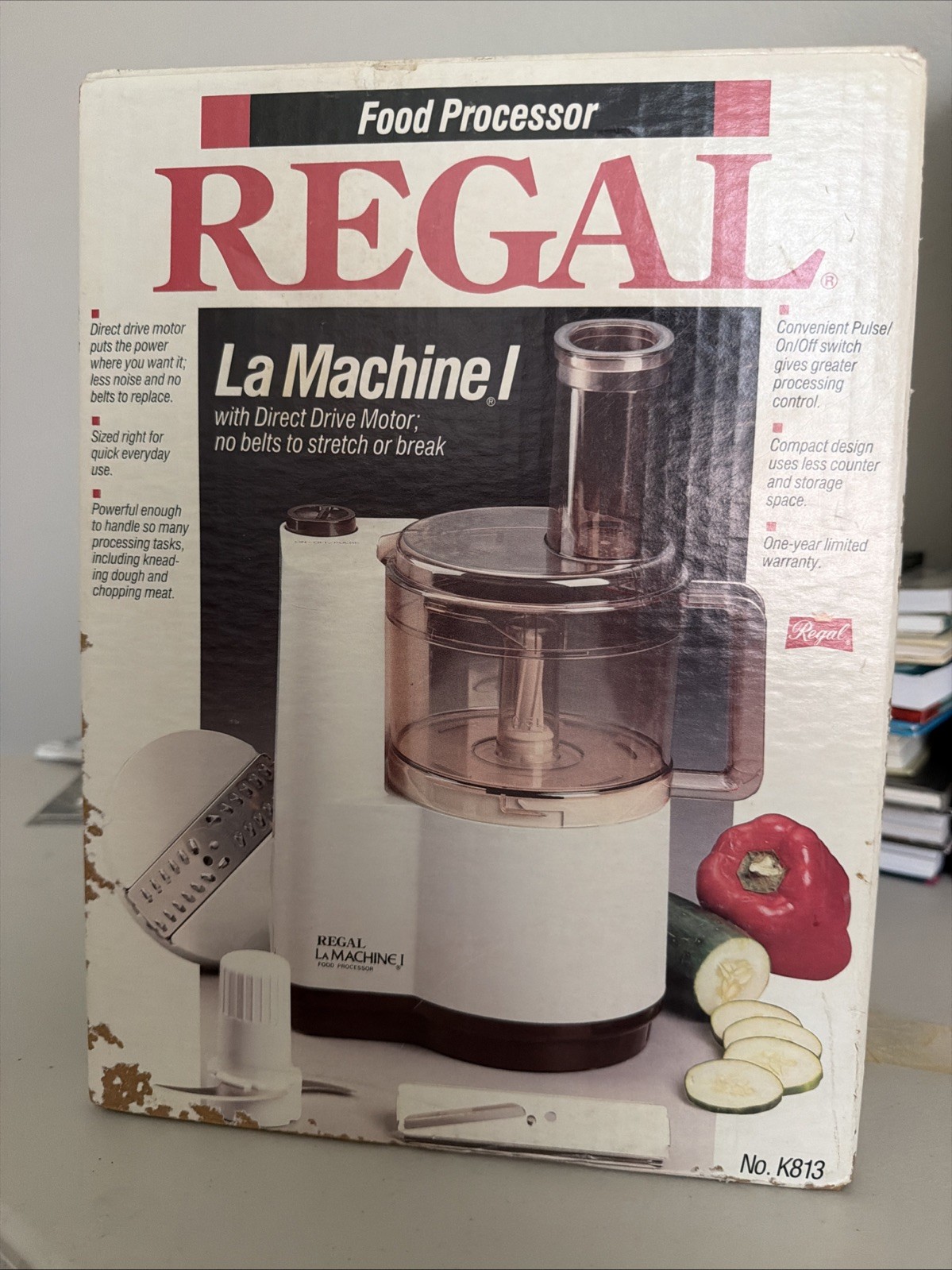 Vintage Regal La Machine 1 Food Processor NEW Open Box K813