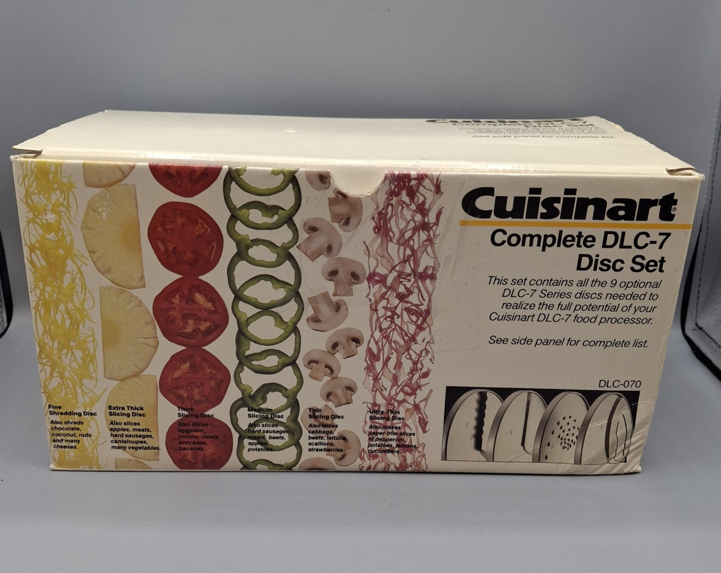 Cuisinart Complete DLC-070 9 Discs Blade Set for the DLC-7, Made In Japan