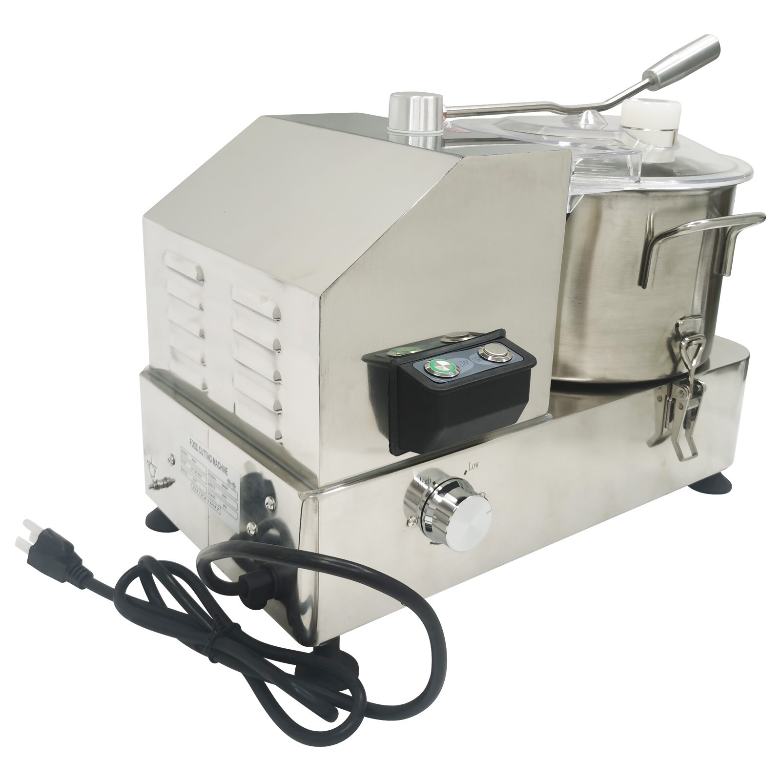 Multi-Function Food Processor 110V Vegetable Chopper 6L Commercial Meat Grinder