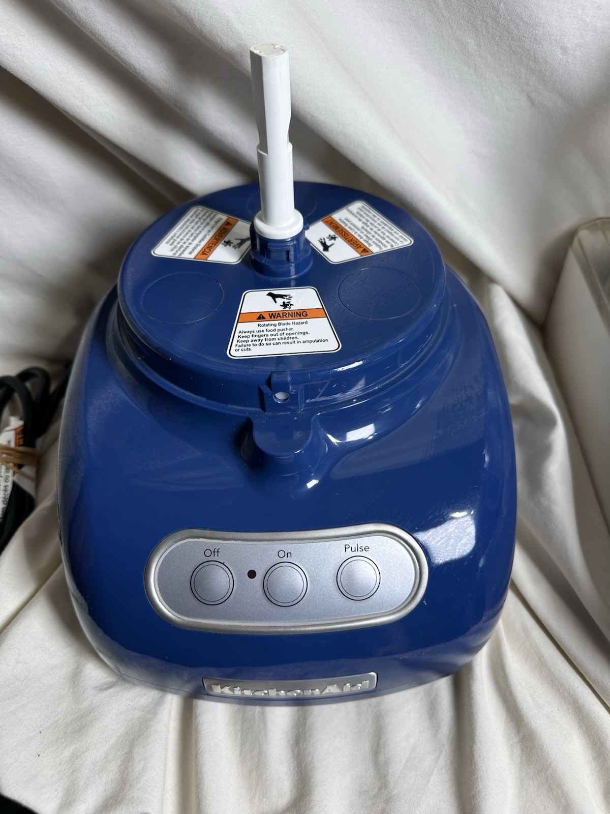 KitchenAid Food Processor KFP750BW1 Blue w/ Slicing Shredding Discs Accessories