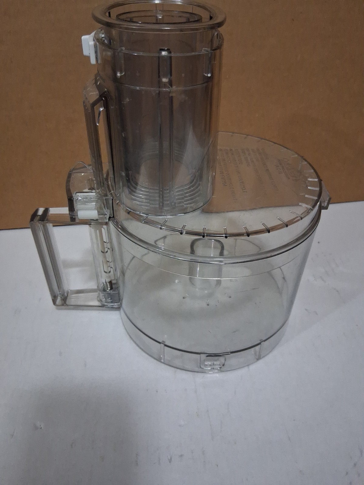 Cuisinart Classic Food Processor Work Bowl DLC-10 (118BGTX) w Lid NO Stuffer!