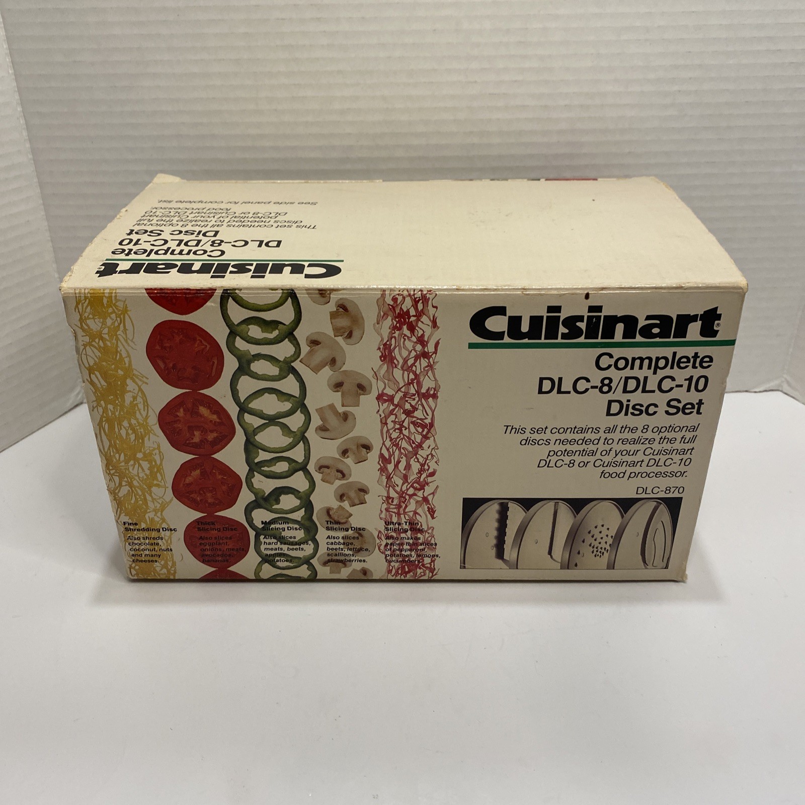 Cuisinart Complete DLC-8/DLC-10 Food Processor 8 Disc Set DLC-870