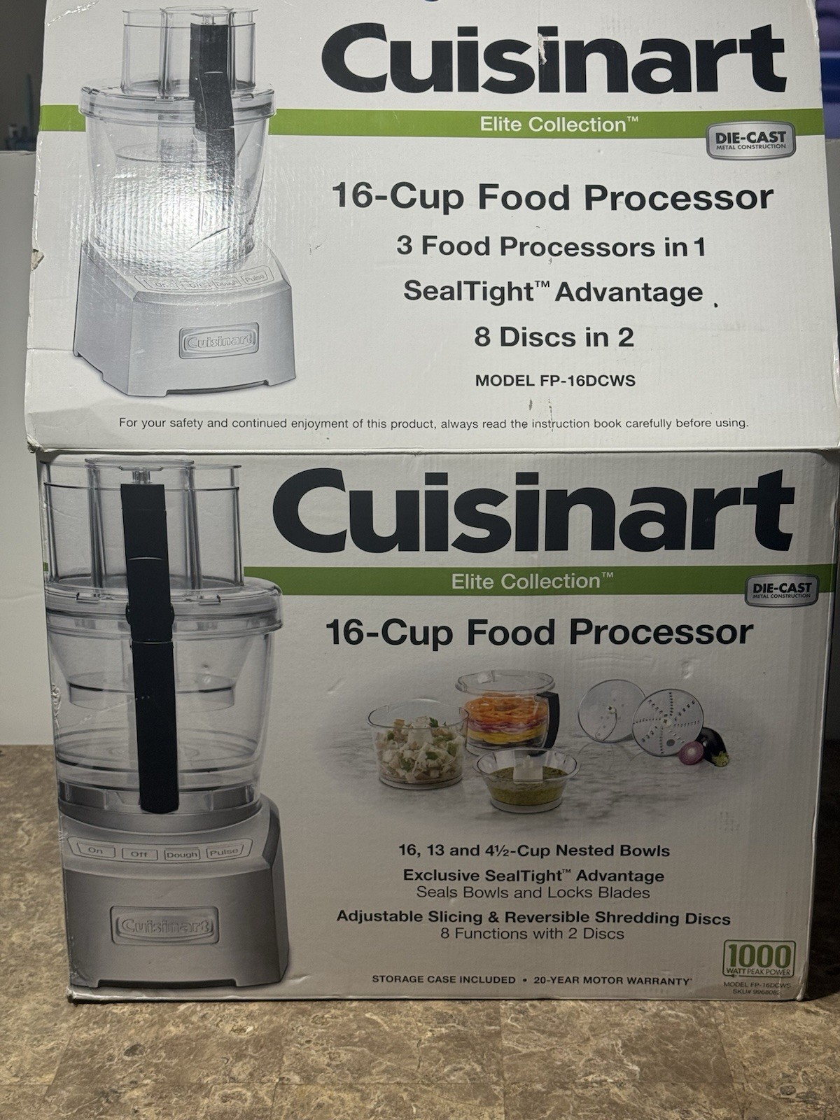 Cuisinart Elite Collection 16-Cup Food Processor FP-16DCWS – Open Box