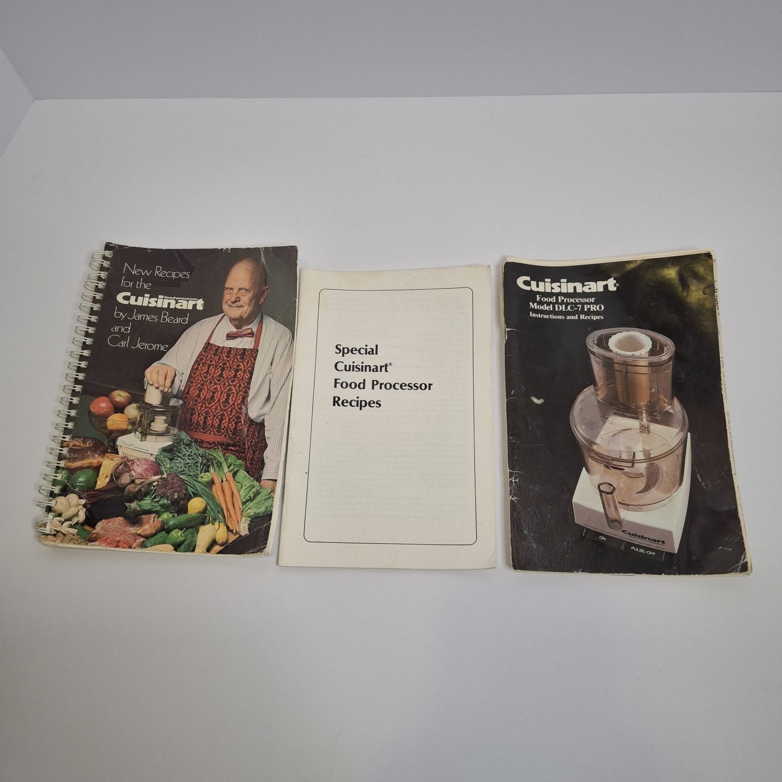 Cuisinart DLC-7 Super Pro Food Processor w/ Accessories Japan Vintage 8 Discs