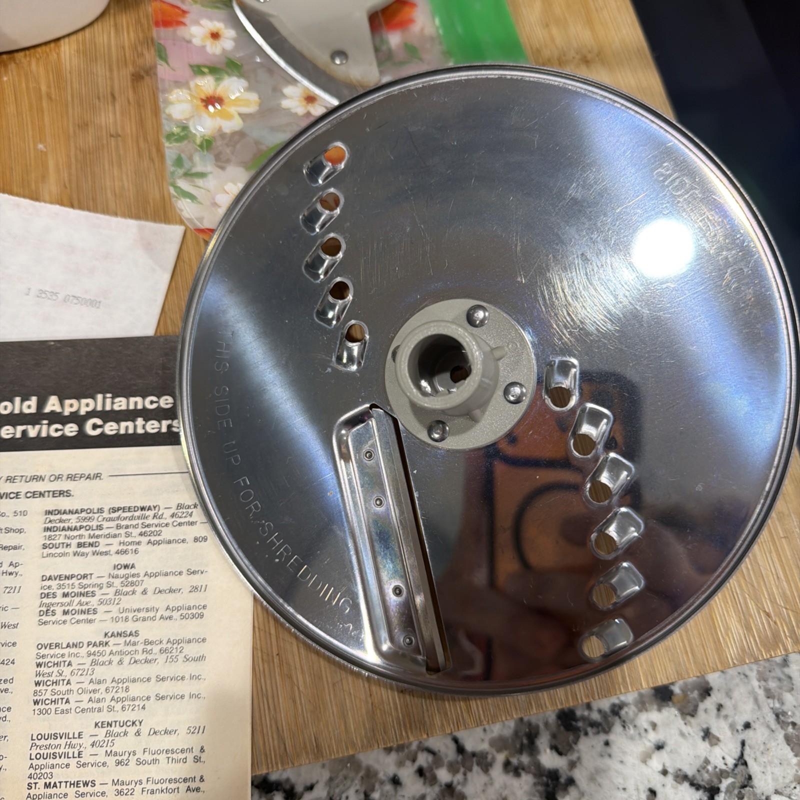 Vintage Black & Decker Food Processor D1FP1D Full Capacity Book & Accessories *