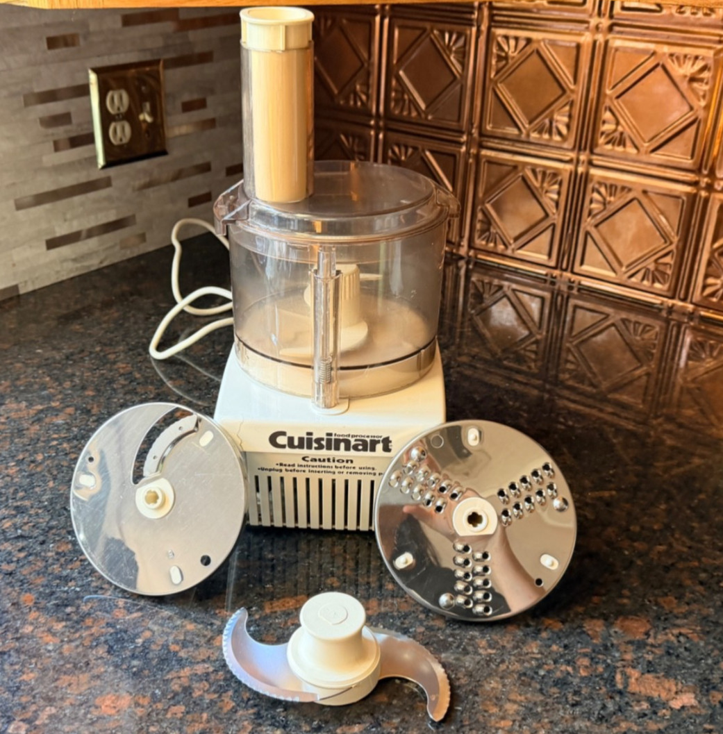 VTG Cuisinart Food Processor Robot Coupe CFP-9 White Tested