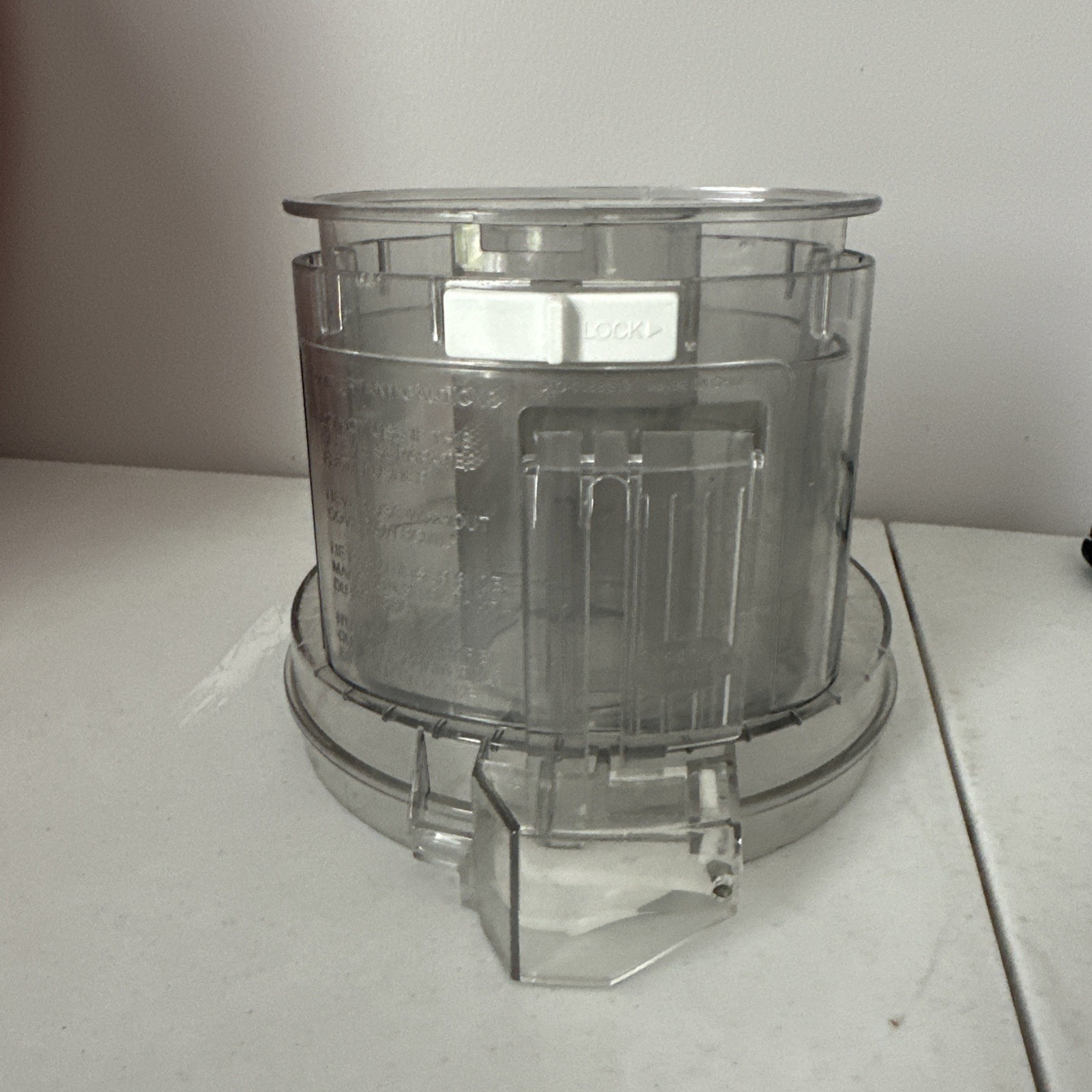 Cuisinart DLC-10 Food Processor Lid Chute Part DLC-117BGTX DLC-118BGTX No Pusher