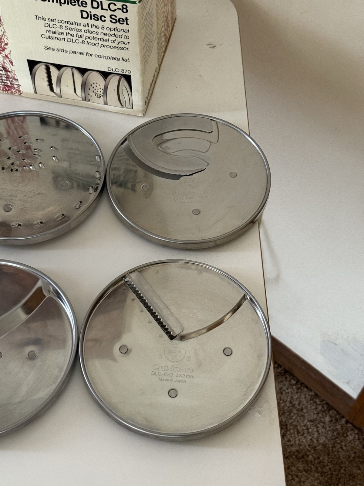 Cuisinart DLC-870 Complete 8pc Replacement Disc Blades DLC8 (DLC10 & Custom 11)