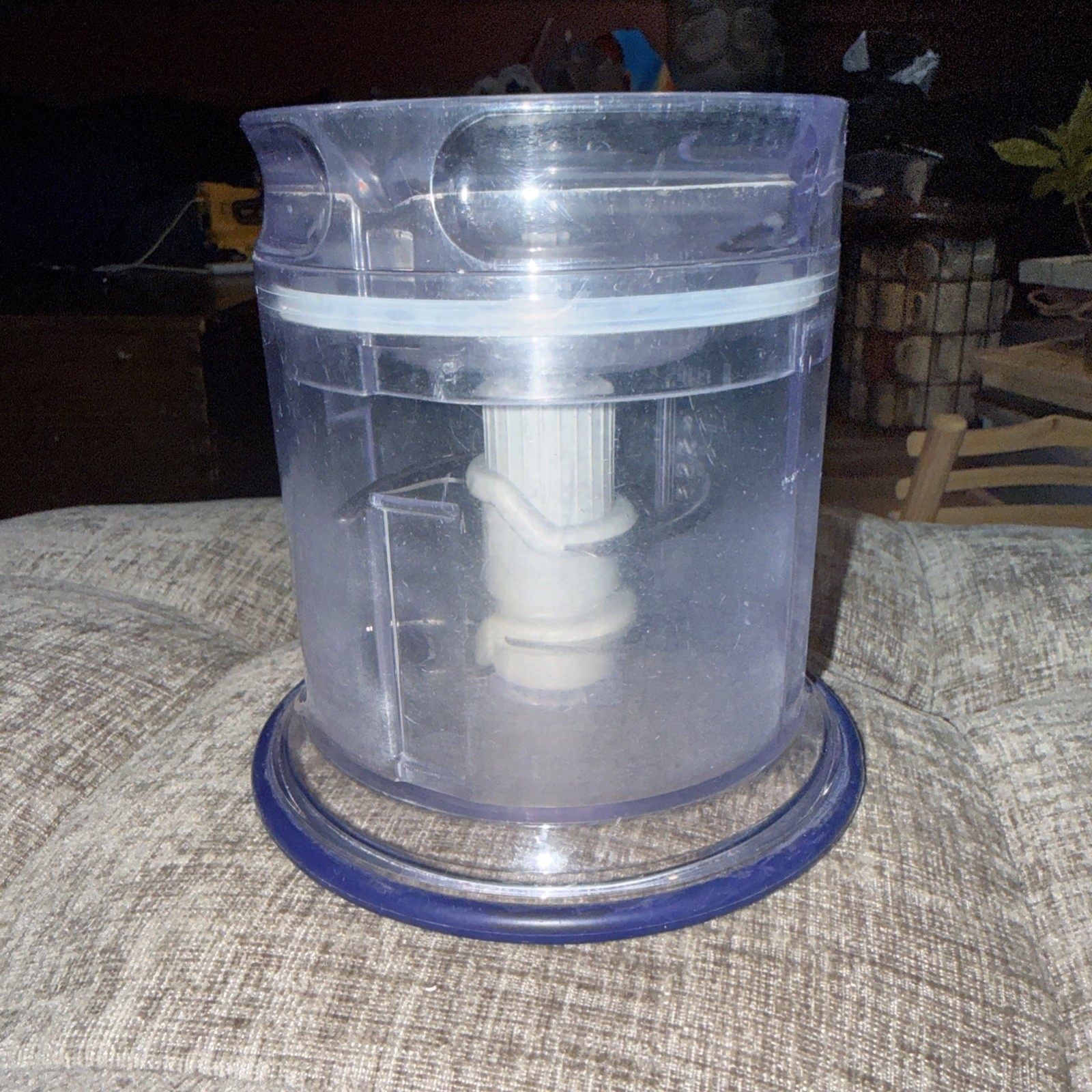 Ninja Food Processor Master Prep 16 oz 2 Cup Replacement Bowl Top & Blade Blue