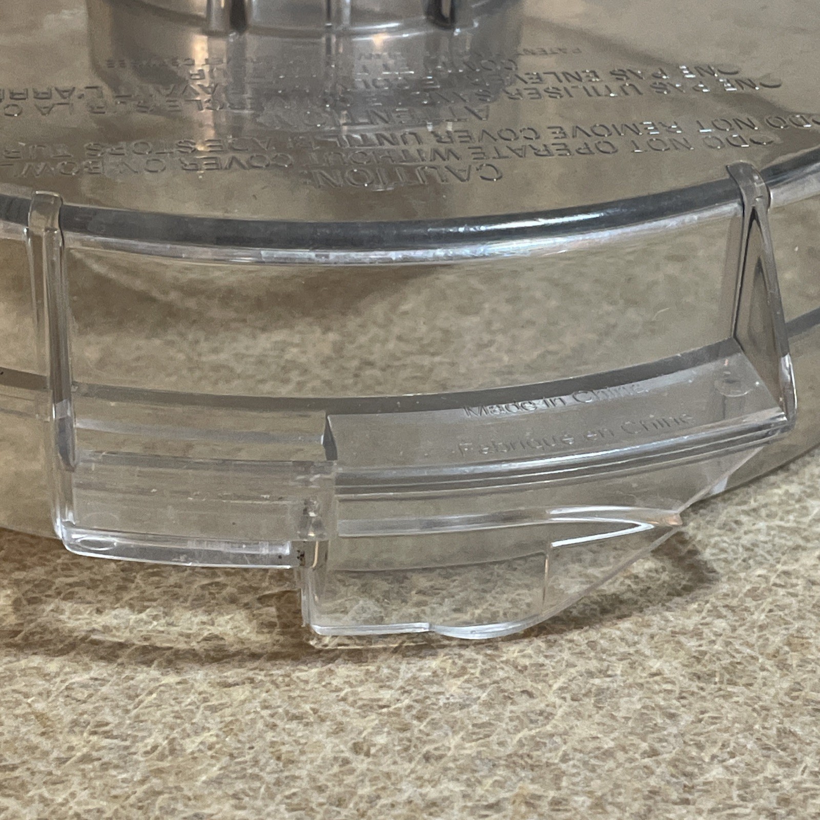 Cuisinart Food Processor Pro Classic 10 Series Round Flat Lid DLC-116GTX w Cap