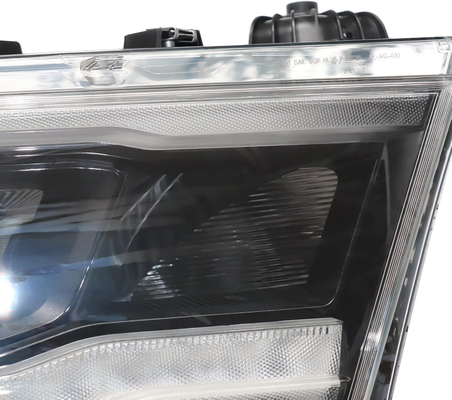 Full LED Headlights Assembly Compatible with 2019-2024 Dodge RAM 1500,Projector