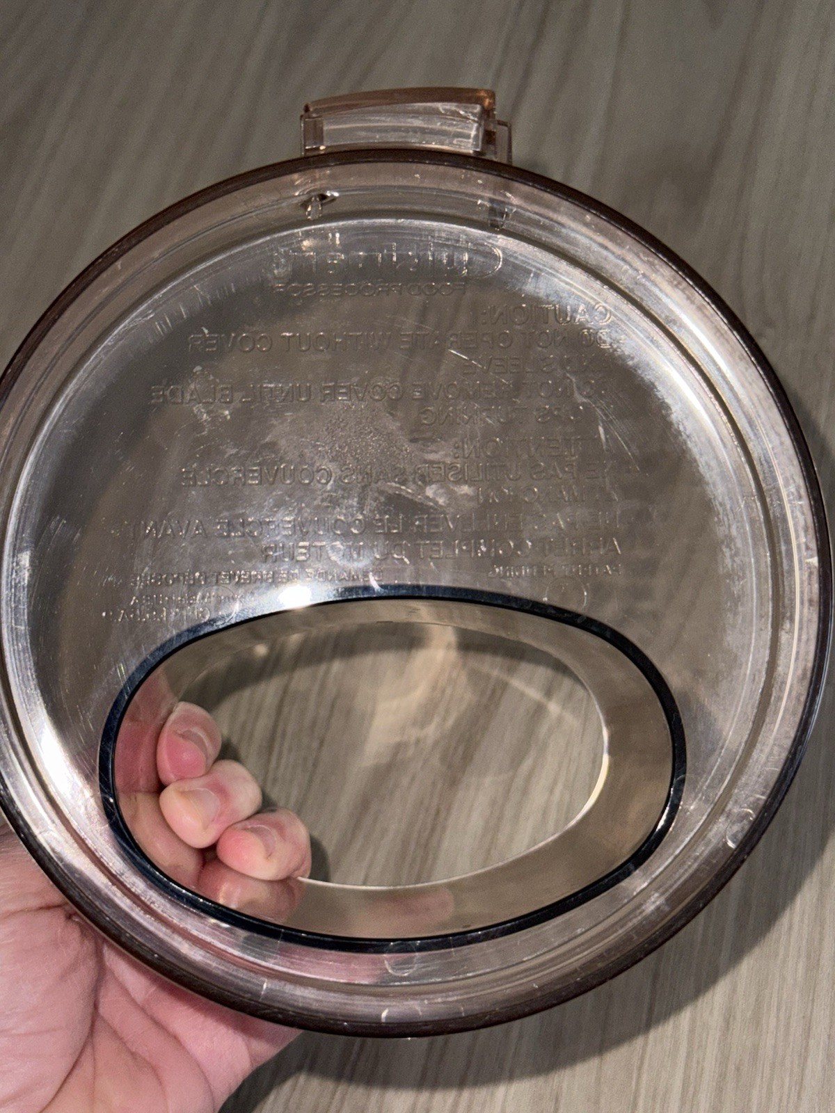 Cuisinart Food Processor DLC-10E Plastic Bin Tray Container Lid Pusher OEM