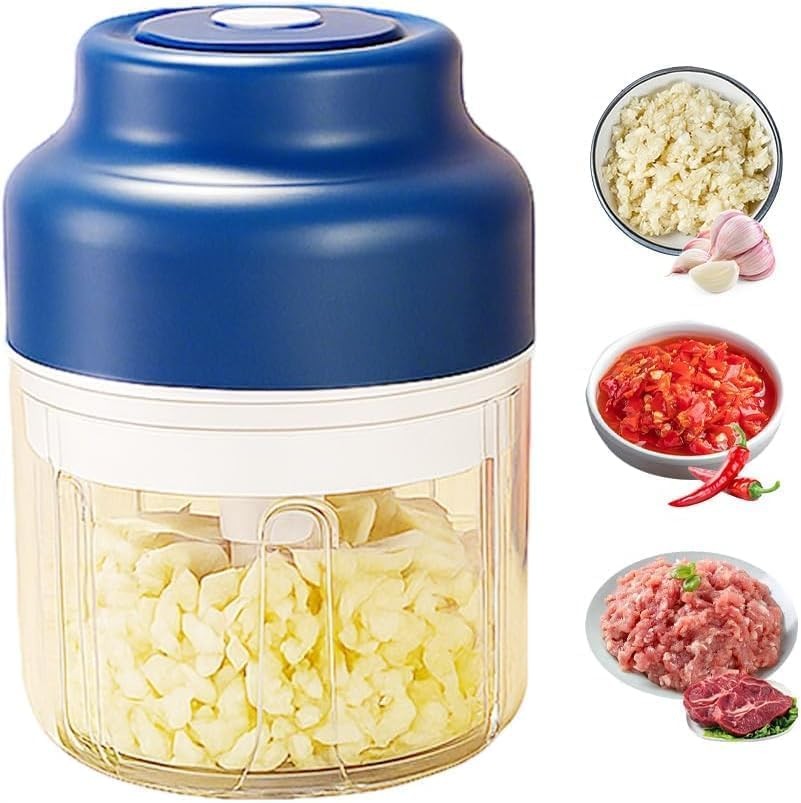 2026 New Garlic Chopper, Mini Portable Veggie Chopper USB Charging Wireless F…