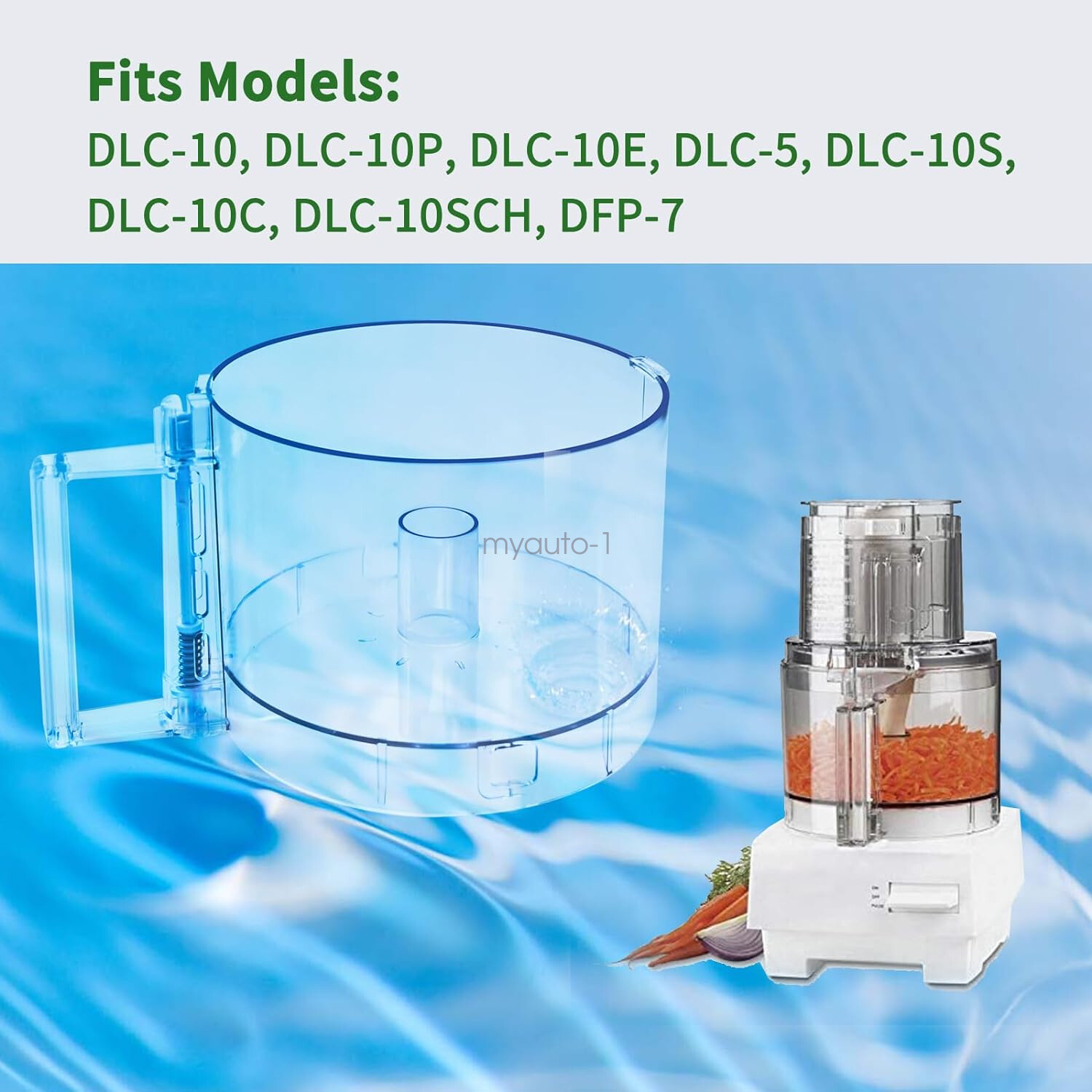 Fits Cuisinart DLC-10 Series 7-Cup Food Processor Work Bowl,FP-631AGTX-1