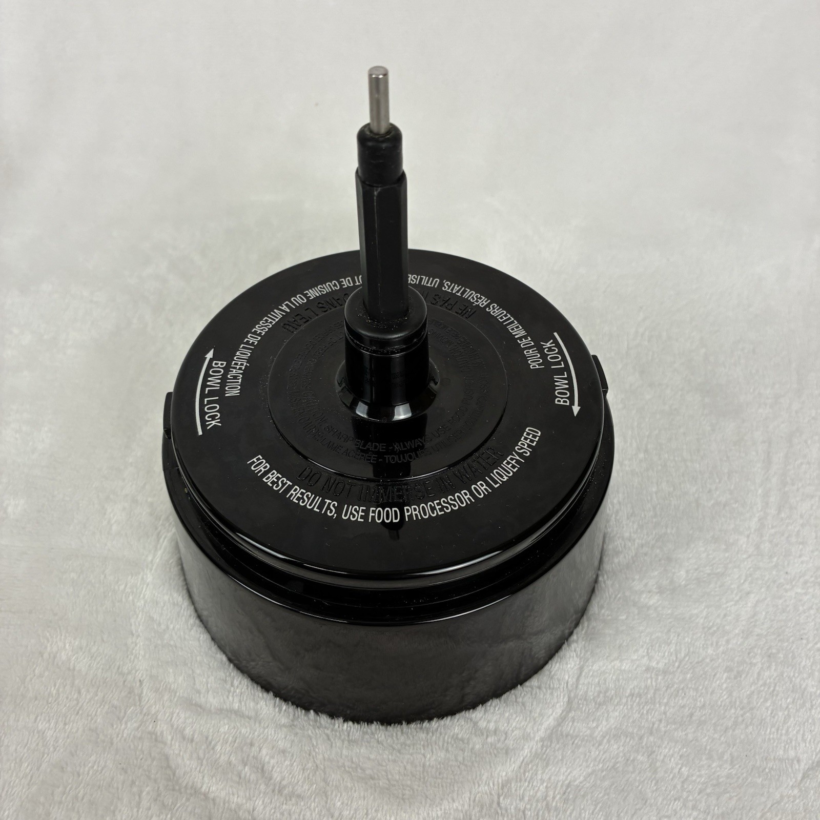 Cuisinart Smart Power Duet Food Processor Bowl Lock Base Only- Black AFP-7C