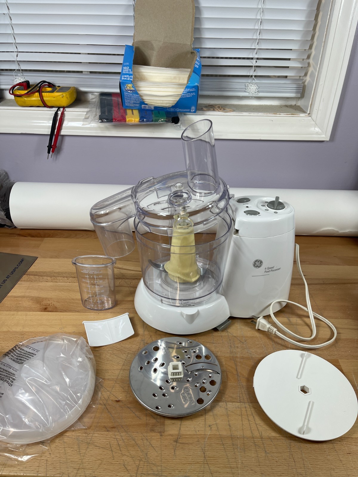 GE 4-Speed Food Processor Model 106622F 450W Motor Complete Unit