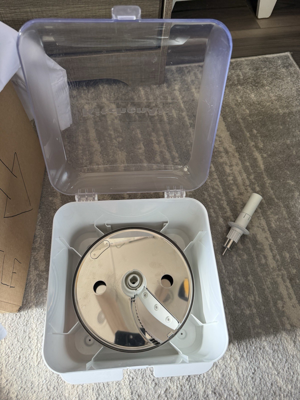 KitchenAid KSM2FPA Food Processor Attachments Blades Replacement w/ Storage Case